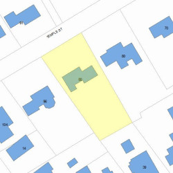 88 Temple St, Newton, MA 02465 plot plan