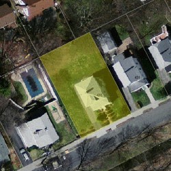 435 Albemarle Rd, Newton, MA 02460 aerial view