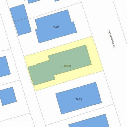 69 Withington Rd, Newton, MA 02460 plot plan