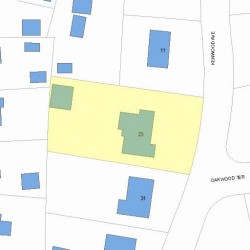 23 Kenwood Ave, Newton, MA 02459 plot plan