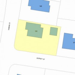 156 Sumner St, Newton, MA 02459 plot plan