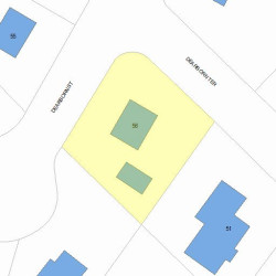 56 Dearborn St, Newton, MA 02465 plot plan