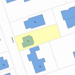 54 Oak Ave, Newton, MA 02465 plot plan