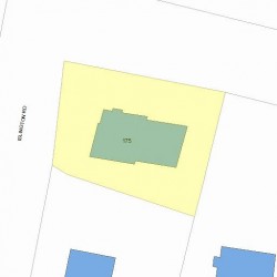 175 Islington Rd, Newton, MA 02466 plot plan