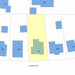 855 Commonwealth Ave, Newton, MA 02459 plot plan