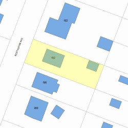 192 Beethoven Ave, Newton, MA 02468 plot plan