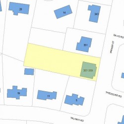 359 Parker St, Newton, MA 02459 plot plan