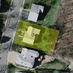 96 Adeline Rd, Newton, MA 02459 aerial view