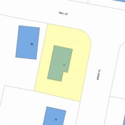 5 Baker Pl, Newton, MA 02462 plot plan