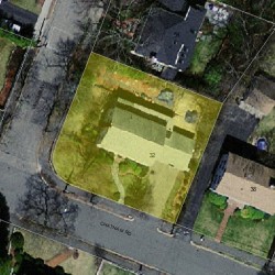 32 Chatham Rd, Newton, MA 02461 aerial view
