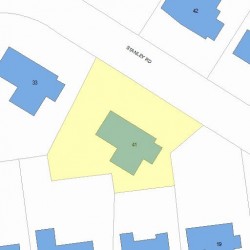 41 Stanley Rd, Newton, MA 02468 plot plan