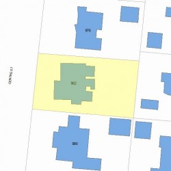 982 Centre St, Newton, MA 02459 plot plan