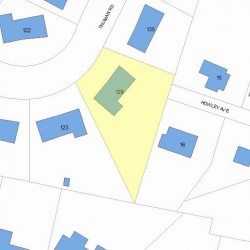 129 Truman Rd, Newton, MA 02459 plot plan