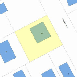 12 Edgewood Rd, Newton, MA 02465 plot plan