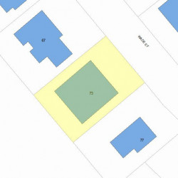 73 Wade St, Newton, MA 02461 plot plan