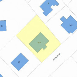 21 Ashmont Ave, Newton, MA 02458 plot plan