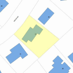 37 Hagen Rd, Newton, MA 02459 plot plan