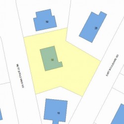 56 Boulevard Rd, Newton, MA 02459 plot plan