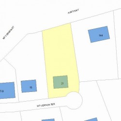 21 Mount Vernon Ter, Newton, MA 02465 plot plan
