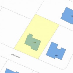 108 Old Farm Rd, Newton, MA 02459 plot plan