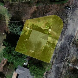9 York Rd, Newton, MA 02468 aerial view