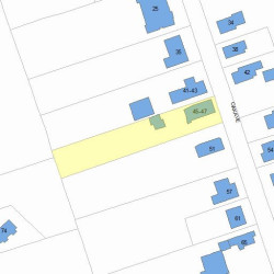 47 Oak Ave, Newton, MA 02465 plot plan