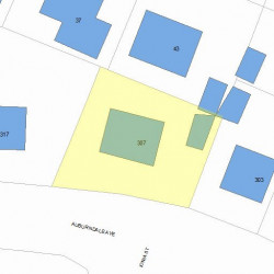 307 Auburndale Ave, Newton, MA 02466 plot plan