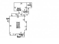 69 Columbus St, Newton, MA 02461 floor plan