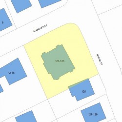 123 Bridge St, Newton, MA 02458 plot plan