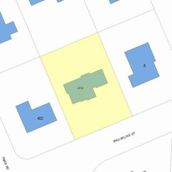 414 Brookline St, Newton, MA 02459 plot plan