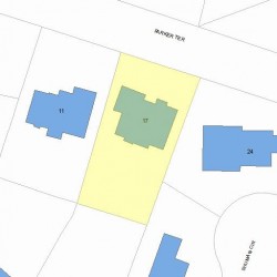 17 Parker Ter, Newton, MA 02459 plot plan