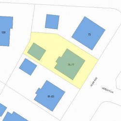 75 Glen Ave, Newton, MA 02459 plot plan