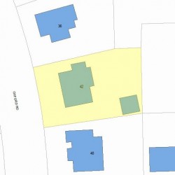 42 Oxford Rd, Newton, MA 02459 plot plan