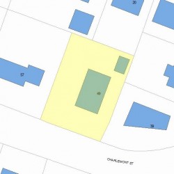 49 Charlemont St, Newton, MA 02461 plot plan