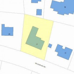 17 Woodhaven Rd, Newton, MA 02468 plot plan