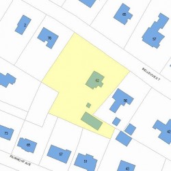 62 Bellevue St, Newton, MA 02458 plot plan