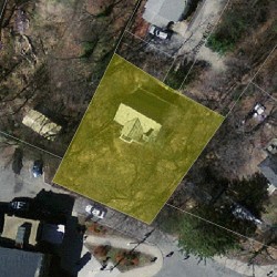 22 Florence Ct, Newton, MA 02460 aerial view
