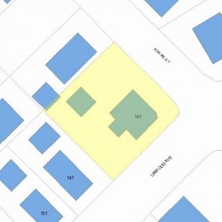 141 Linwood Ave, Newton, MA 02460 plot plan