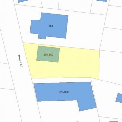 860 Walnut St, Newton, MA 02459 plot plan