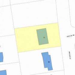 53 Walden St, Newton, MA 02460 plot plan