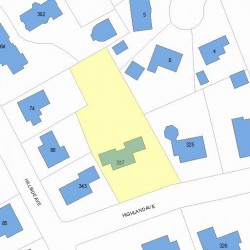 337 Highland Ave, Newton, MA 02465 plot plan