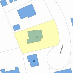 19 Birch Hill Rd, Newton, MA 02465 plot plan