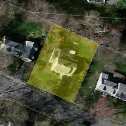 76 Old Farm Rd, Newton, MA 02459 aerial view