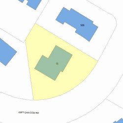 15 Cottonwood Rd, Newton, MA 02459 plot plan