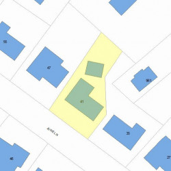 41 June Ln, Newton, MA 02459 plot plan