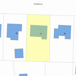 94 Parker Ave, Newton, MA 02461 plot plan