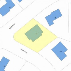 42 Selwyn Rd, Newton, MA 02461 plot plan