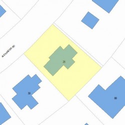 26 Alexander Rd, Newton, MA 02461 plot plan