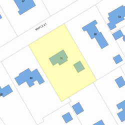 70 Temple St, Newton, MA 02465 plot plan