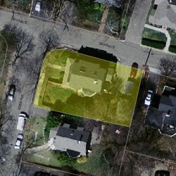 4 Eden Ave, Newton, MA 02465 aerial view